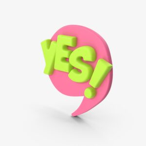 Yes sticker